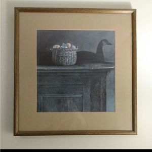 Framed Andrew Wyeth Duck Print Wolf Rivers 1977